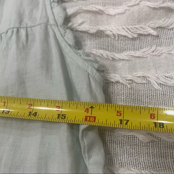 Young Fabulous Broke On The Road Maddox Linen Jumpsuit Blue Sz S 100% Linen Boho - Picture 15 of 16